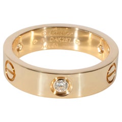 Cartier Love Diamond Ring in 18k Yellow Gold 0.22ctw