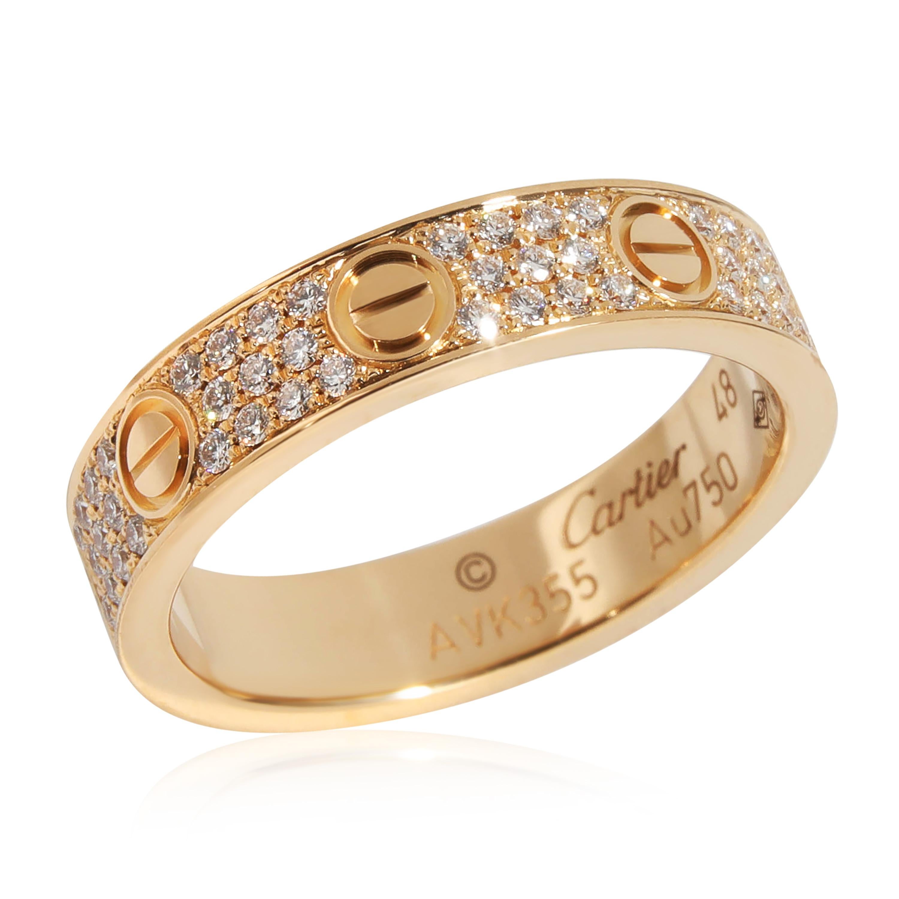 Cartier Love Diamond Ring in 18K Yellow Gold 0.31 CTW

PRIMARY DETAILS
SKU: 131350
Listing Title: Cartier Love Diamond Ring in 18K Yellow Gold 0.31 CTW
Condition Description: Cartier's Love collection is the epitome of iconic, from the recognizable