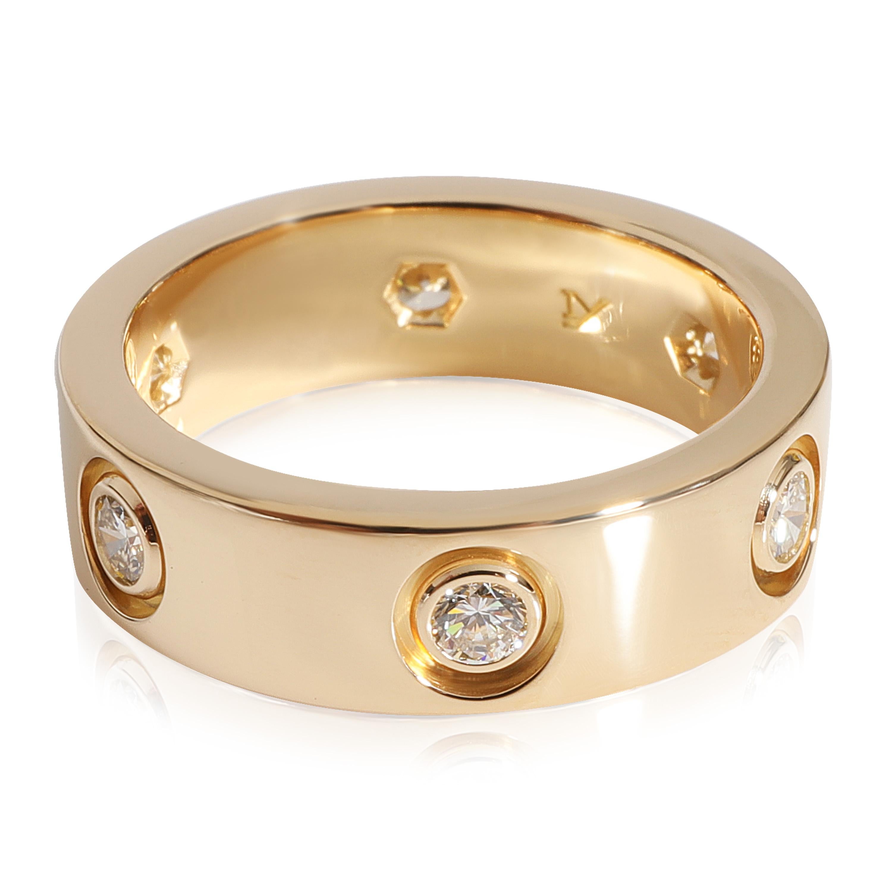 cartier love yellow gold ring