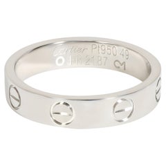 Cartier Love Diamond Ring in 950 Platinum 0.02 CTW
