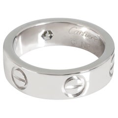 Cartier Love Diamond Ring in Platinum 0.09 Ctw