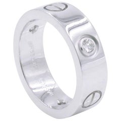 Cartier Love Diamond Ring With 3 Diamonds SZ 49 US 5