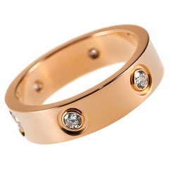 Cartier Love Diamond Rose Gold Ring