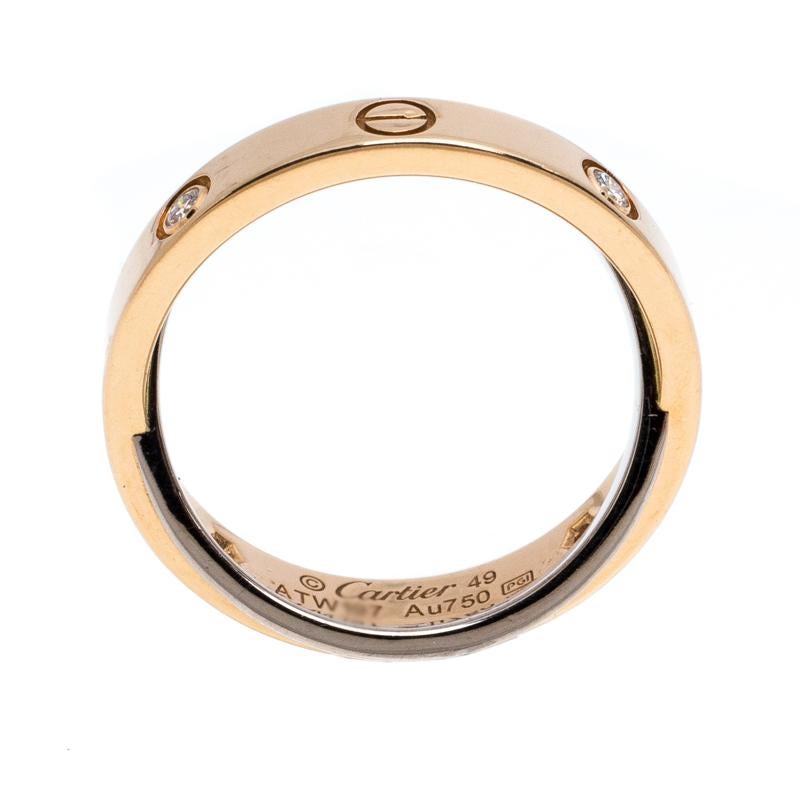 cartier love ring double band
