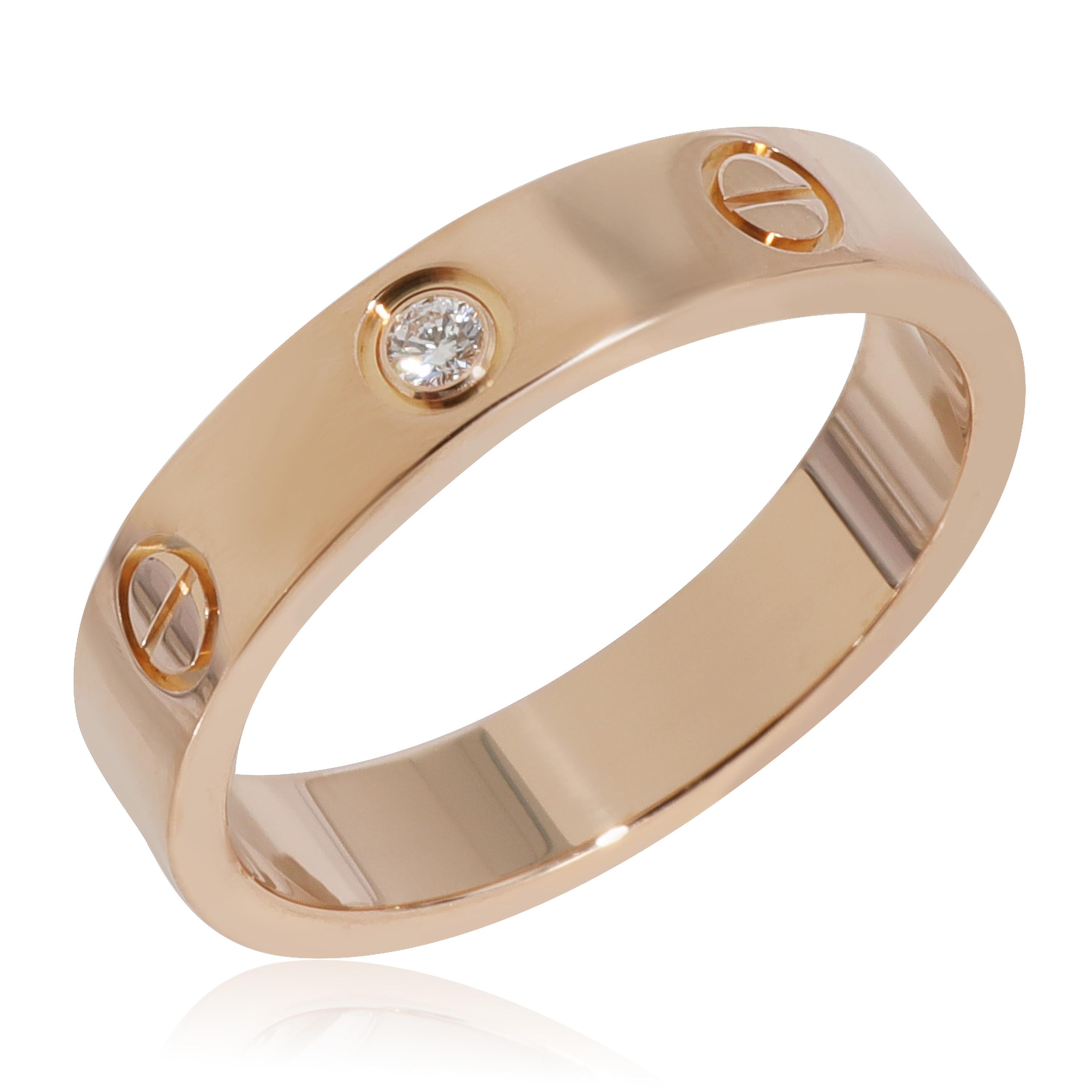 Cartier Love Diamond Wedding Band in 18k Rose Gold 0.02 CTW

PRIMARY DETAILS
SKU: 124313
Listing Title: Cartier Love Diamond Wedding Band in 18k Rose Gold 0.02 CTW
Condition Description: Retails for 2220 USD. In excellent condition and recently