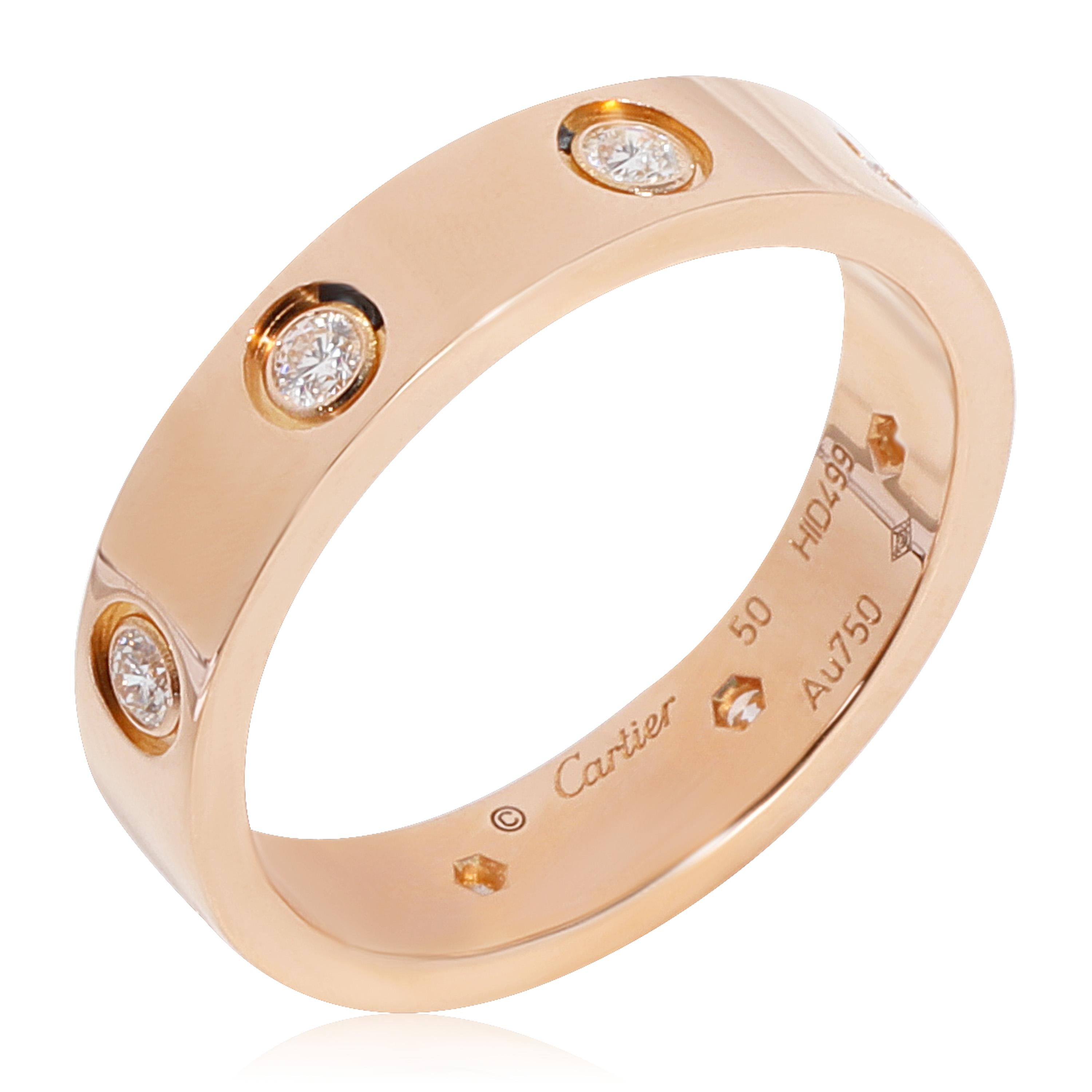 Cartier Love Diamond Wedding Band in 18k Rose Gold 0.16 CTW

PRIMARY DETAILS
SKU: 118254
Listing Title: Cartier Love Diamond Wedding Band in 18k Rose Gold 0.16 CTW
Condition Description: Retails for 3950 USD. In excellent condition and recently