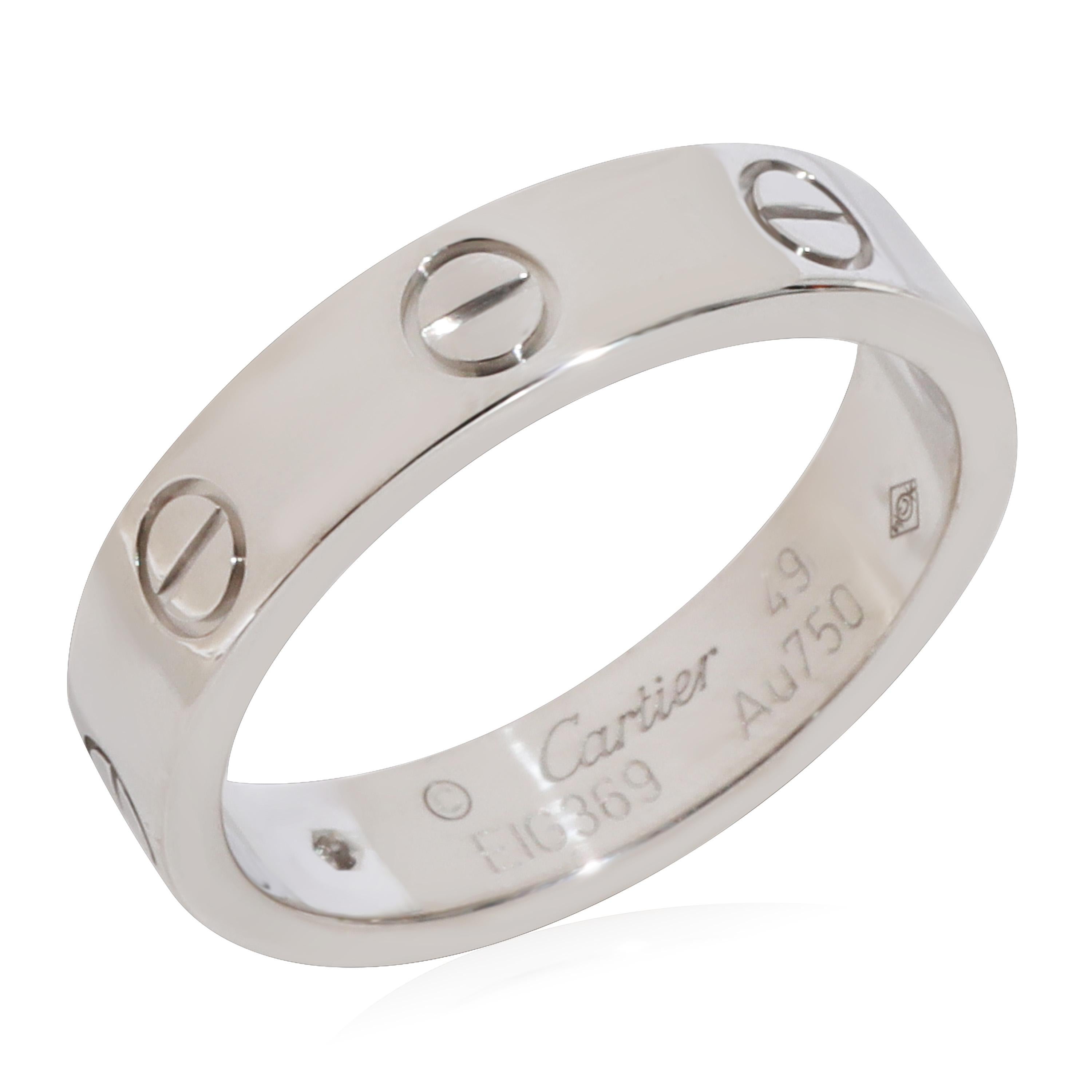 Cartier Love Diamond Wedding Band in 18k White Gold 0.02 CTW

PRIMARY DETAILS
SKU: 126688
Listing Title: Cartier Love Diamond Wedding Band in 18k White Gold 0.02 CTW
Condition Description: Retails for 2380 USD. In excellent condition and recently
