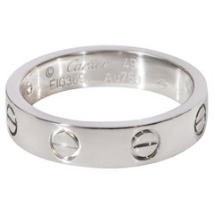 Alianza de boda Cartier Love de diamantes en oro blanco de 18 quilates 0,02 quilate