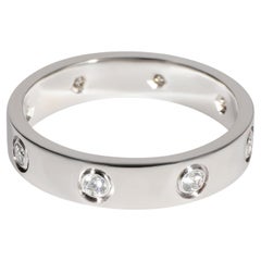 Fede nuziale Cartier Love con diamante in oro bianco 18 carati 0,19 CTW