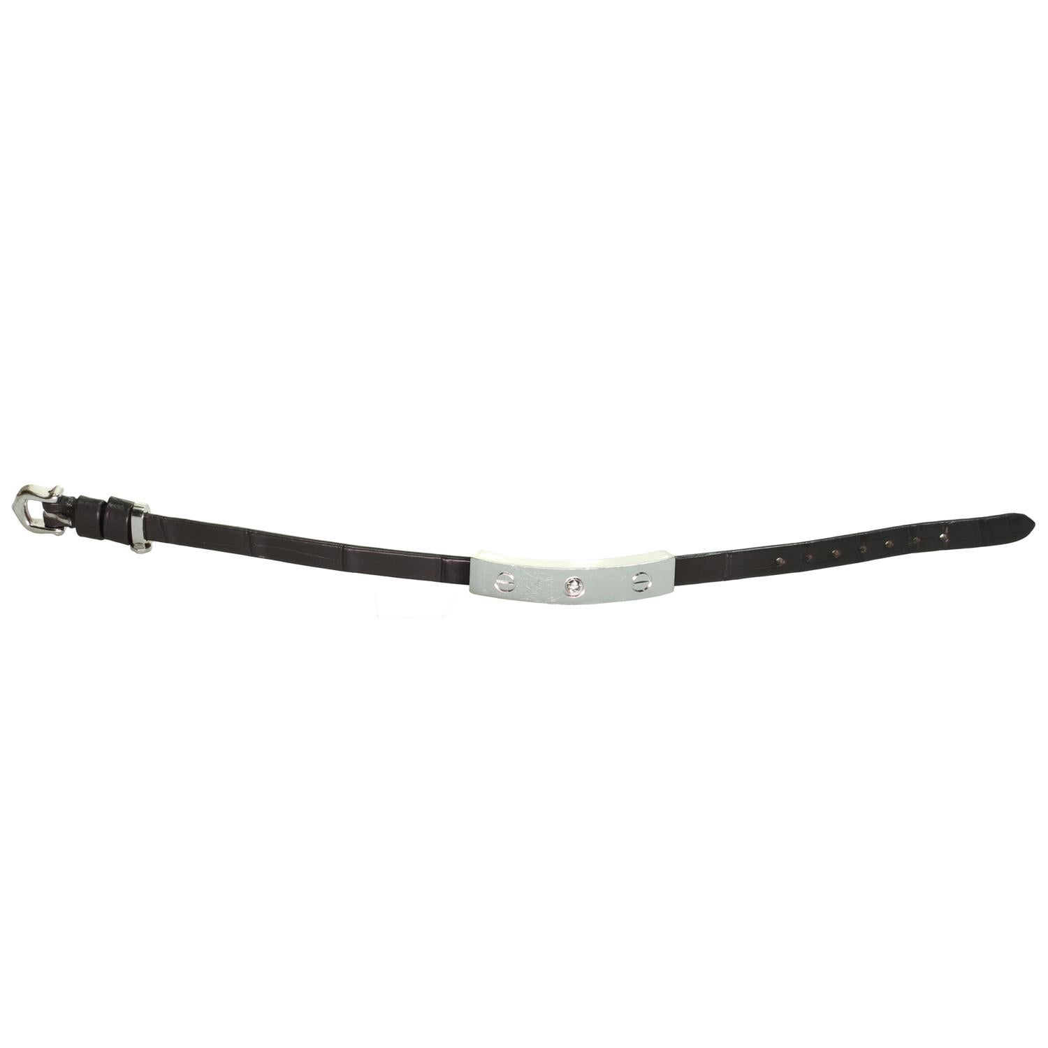 Cartier Love Diamant Weißgold Slide Bar Alligatorlederarmband mit Diamanten 2
