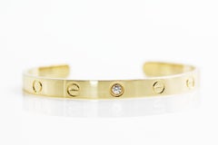 Cartier Love Diamond Yellow Gold Diamond Bracelet