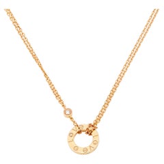 Cartier Love Diamonds 18k Rose Gold Necklace