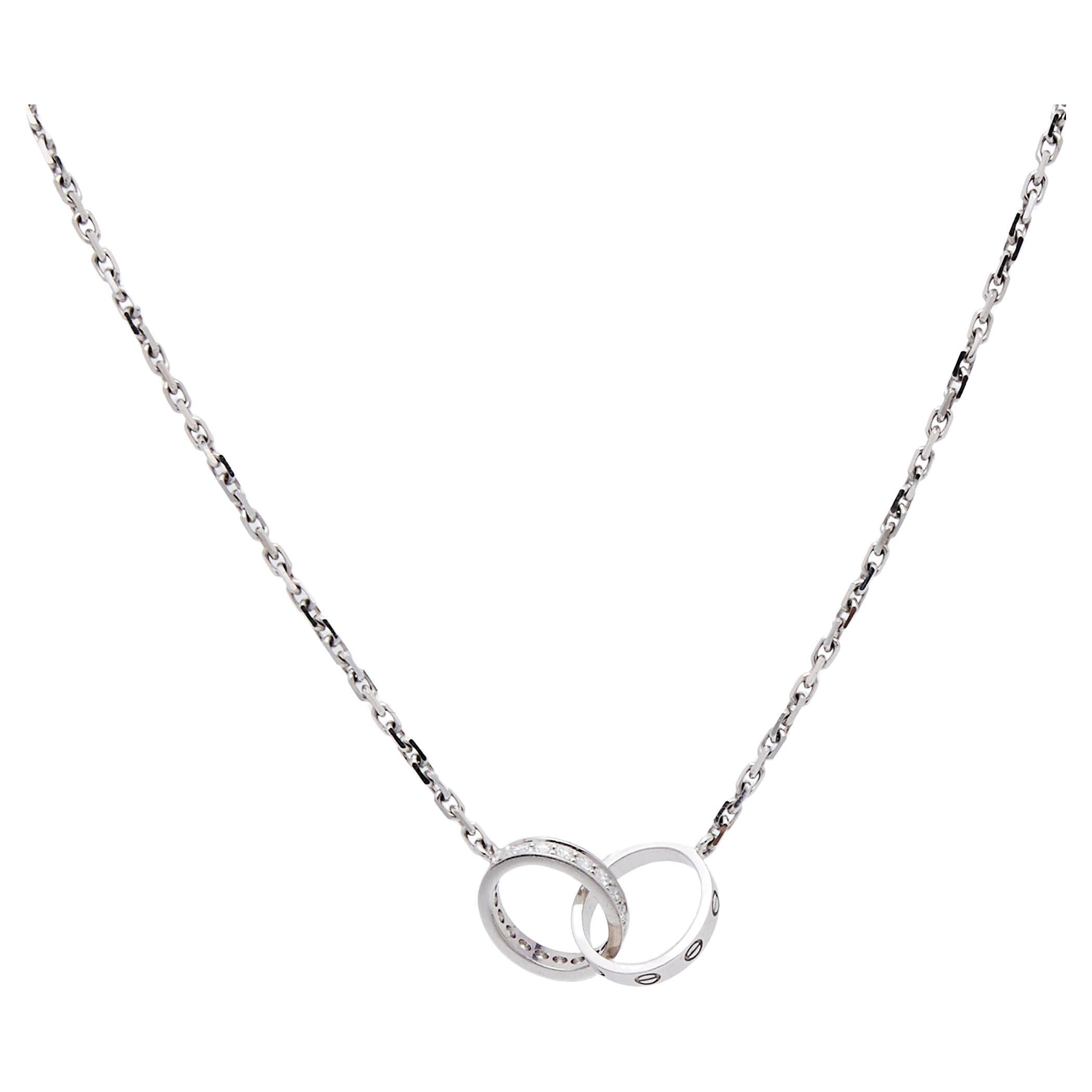 Cartier Love Diamonds Collier en or blanc 18 carats