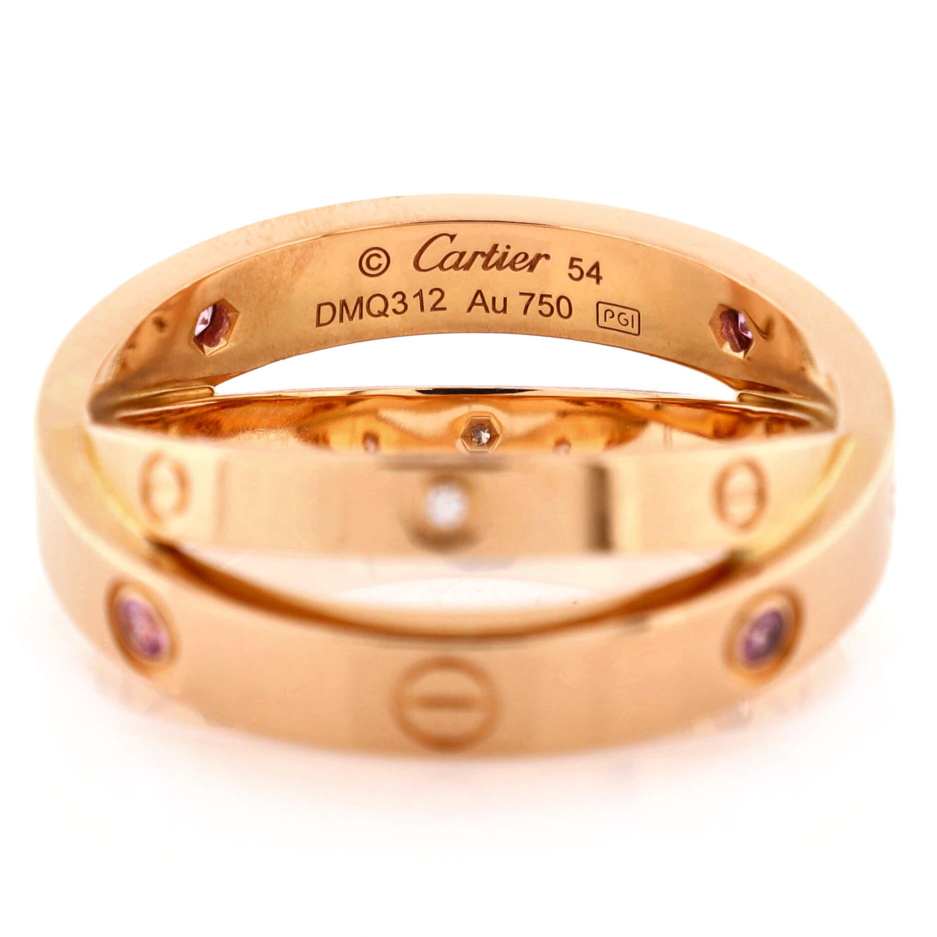 cartier love ring double