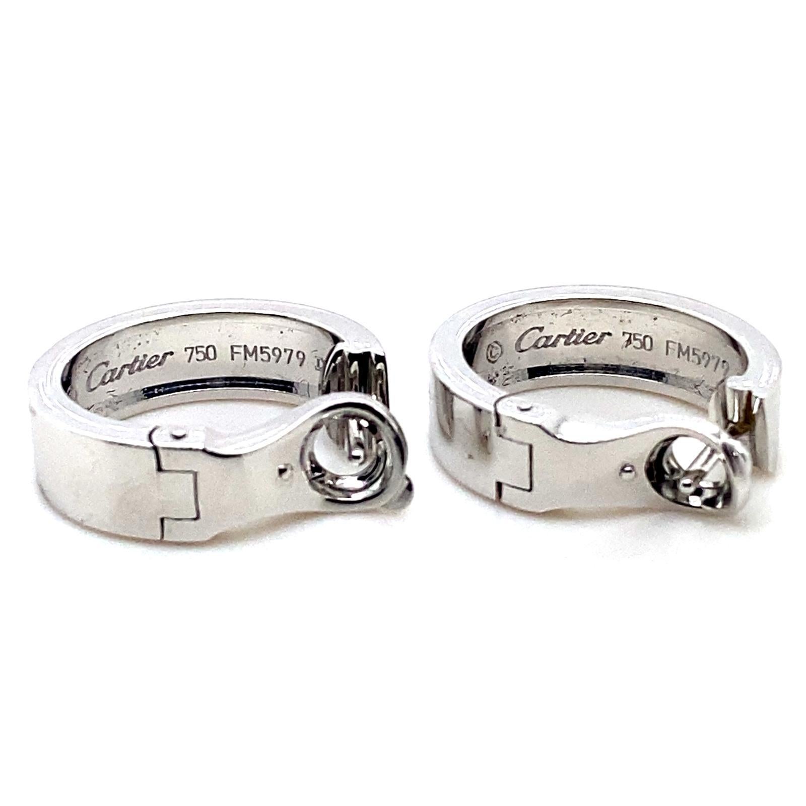 De las mujeres Pendientes Cartier Love Oro Blanco 18 Kilates en venta