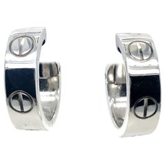 Cartier Love Earrings 18 Karat White Gold