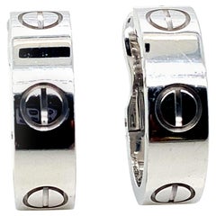 Cartier Love-Ohrringe aus 18 Karat Weißgold