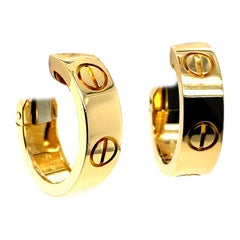 Cartier Love Earrings 18 Karat Yellow Gold