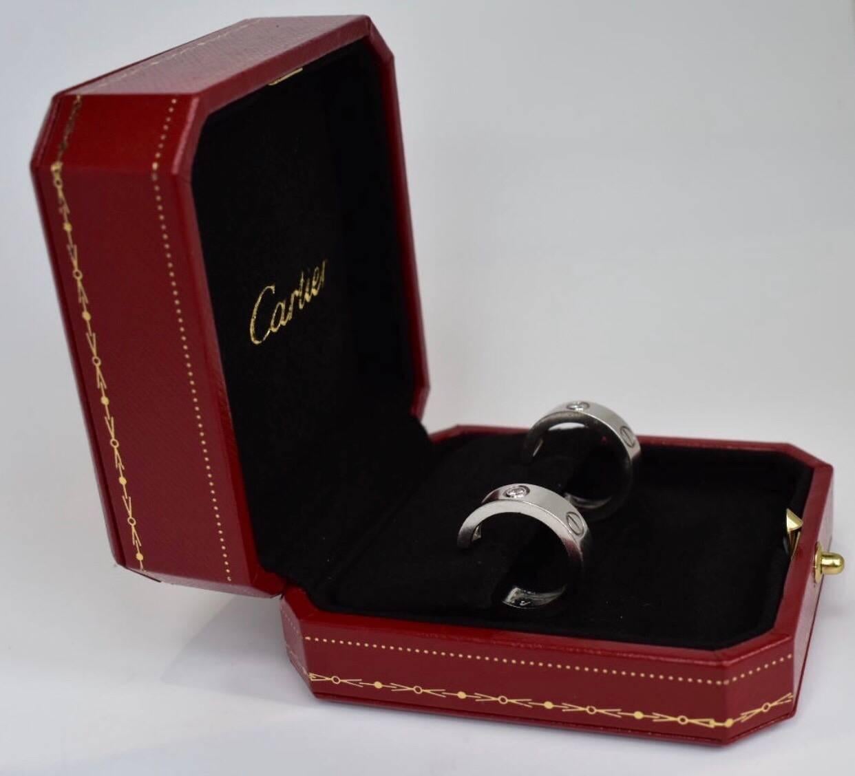 Contemporary Cartier Love Earrings 18 Karat For Sale