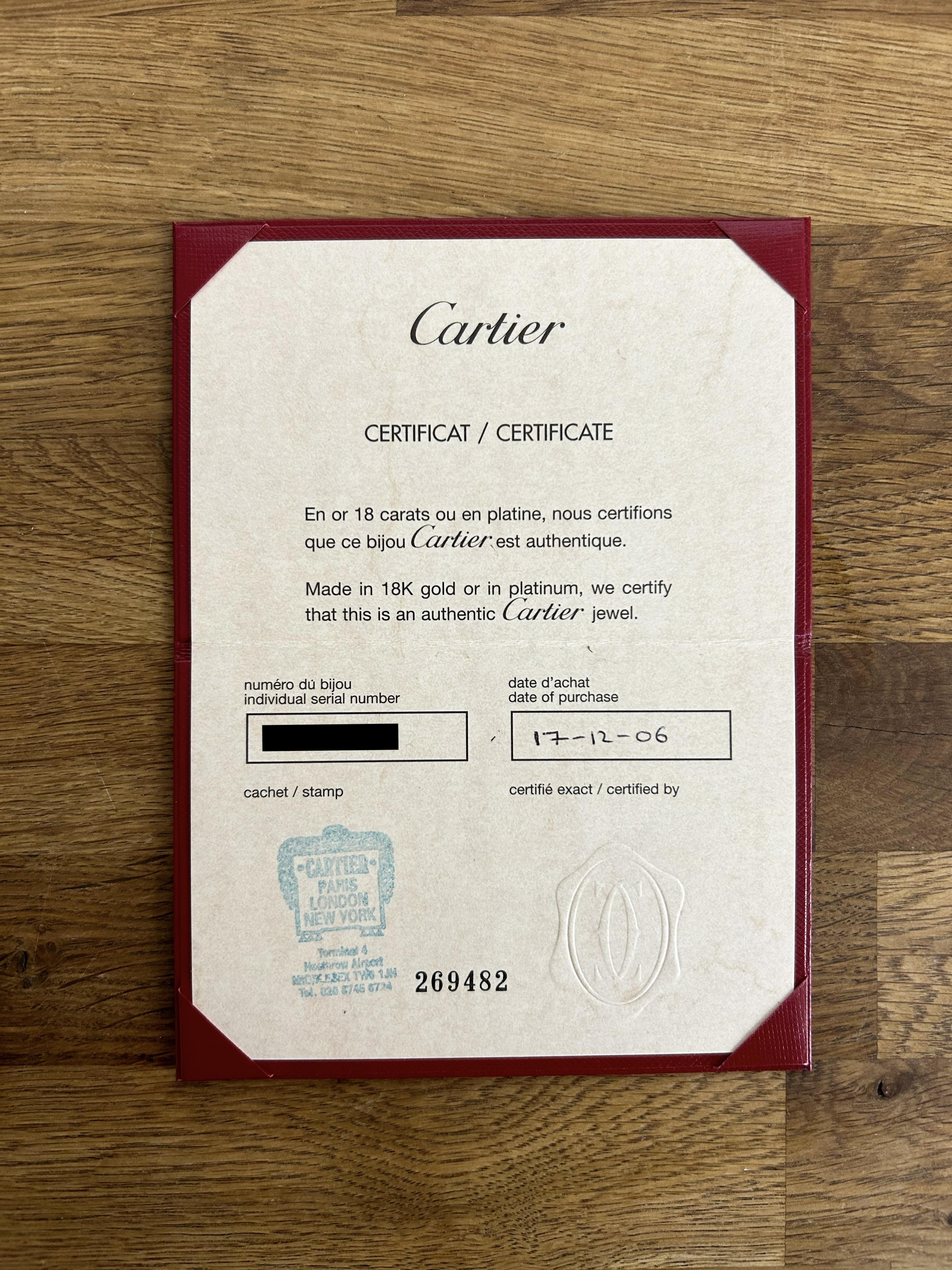 Cartier LOVE-Ohrringe im Angebot 1