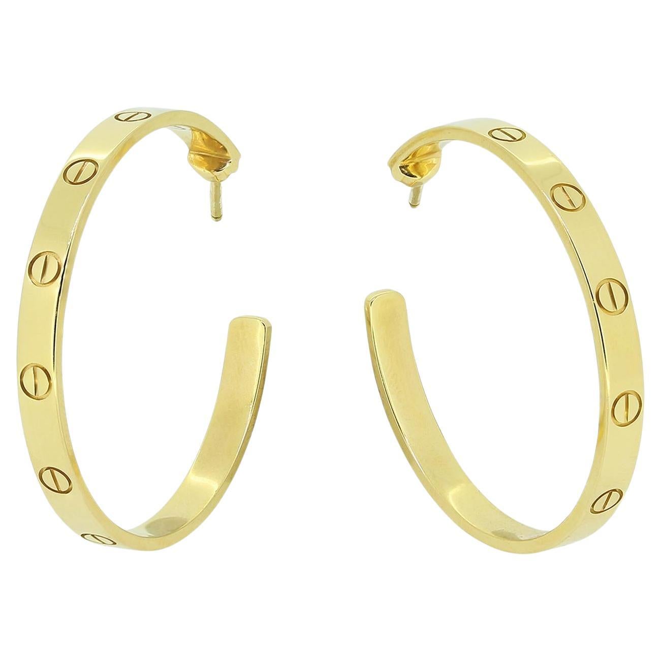 Cartier LOVE Earrings For Sale