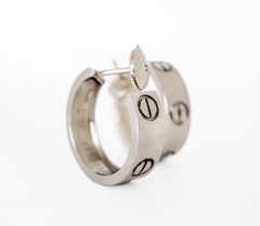 Cartier Love-Ohrringe aus Weißgold, 18 Karat, klassisches Modell