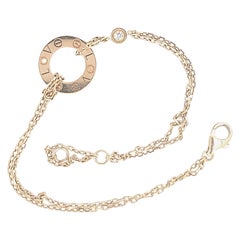 Cartier Love Gold Diamond Circle Charm Bracelet