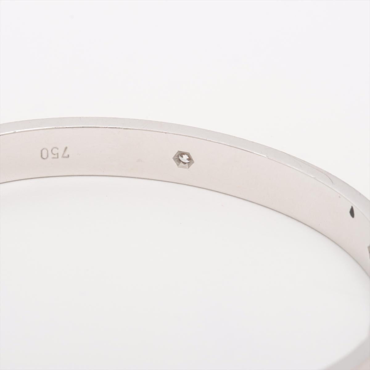 Cartier Love Half Diamond Bracelet 750(WG) 31.8g 16 1