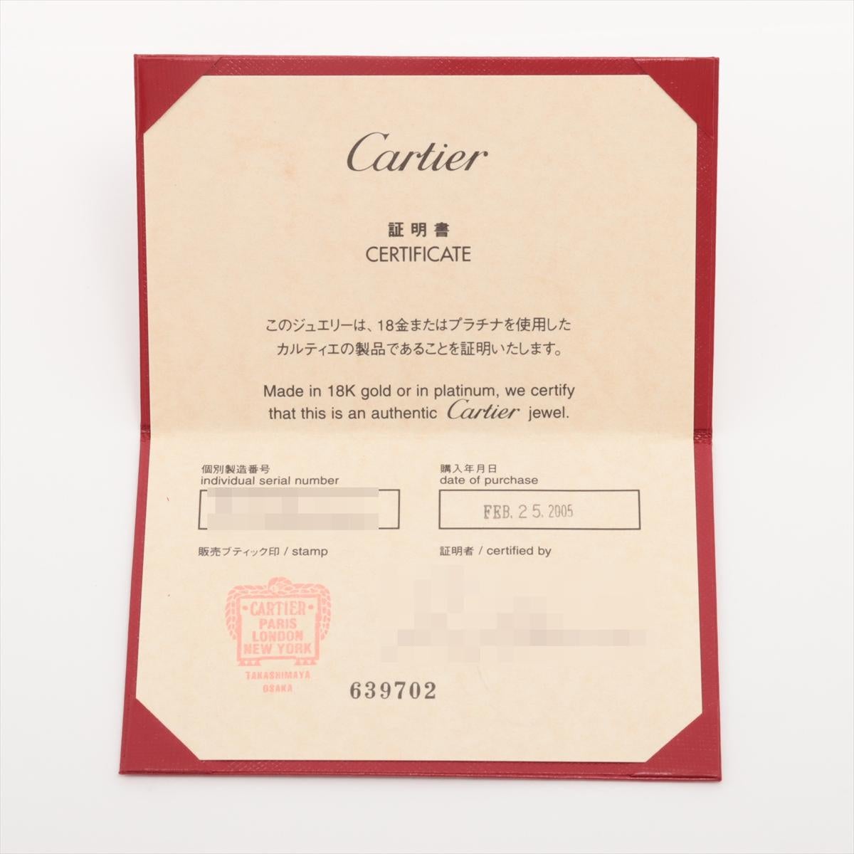 Cartier Love Half Diamond Bracelet 750(WG) 31.8g 16 3