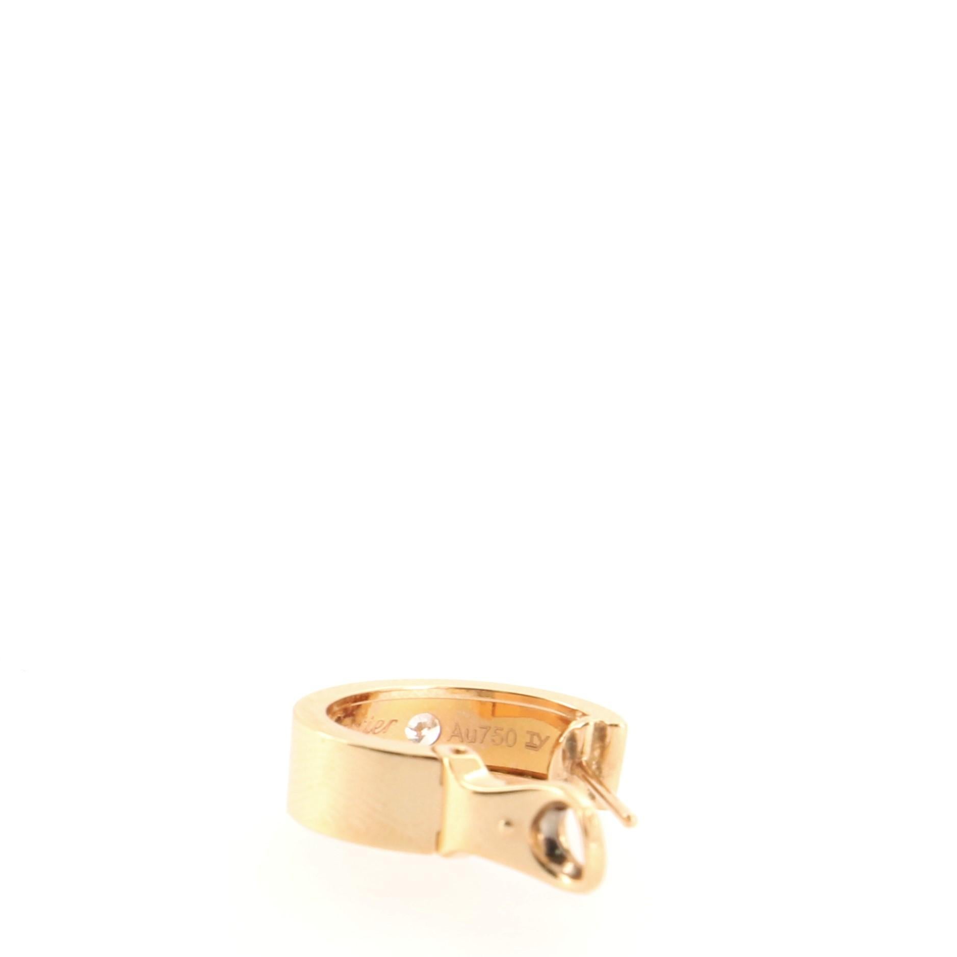 Cartier Love Hoop-Ohrringe aus 18 Karat Roségold mit Diamanten 1