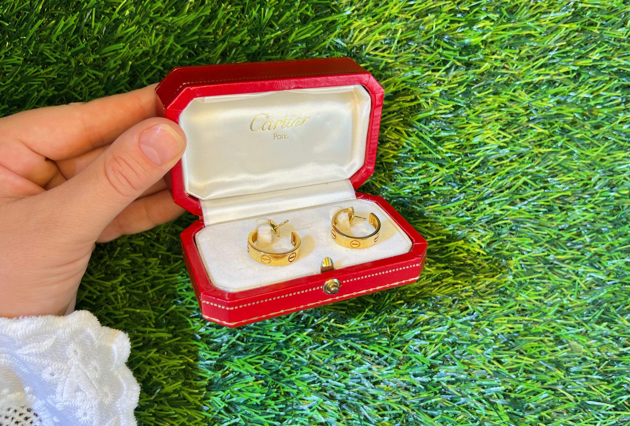 cartier ohrstecker gold