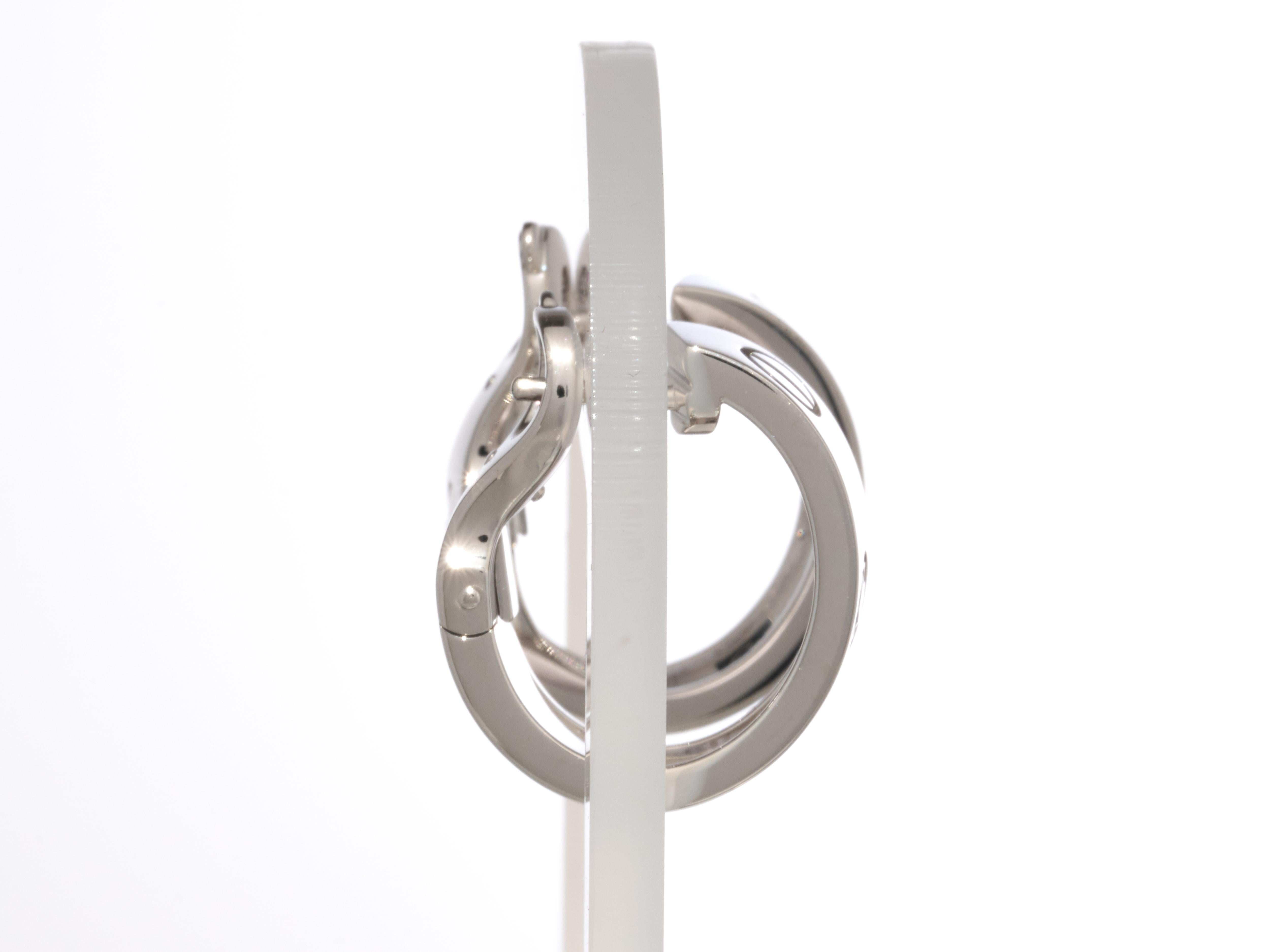 Cartier Pendientes de aro Love 2 diamantes Oro blanco de 18 quilates En caja PVPR 5650 ¤. en venta 6