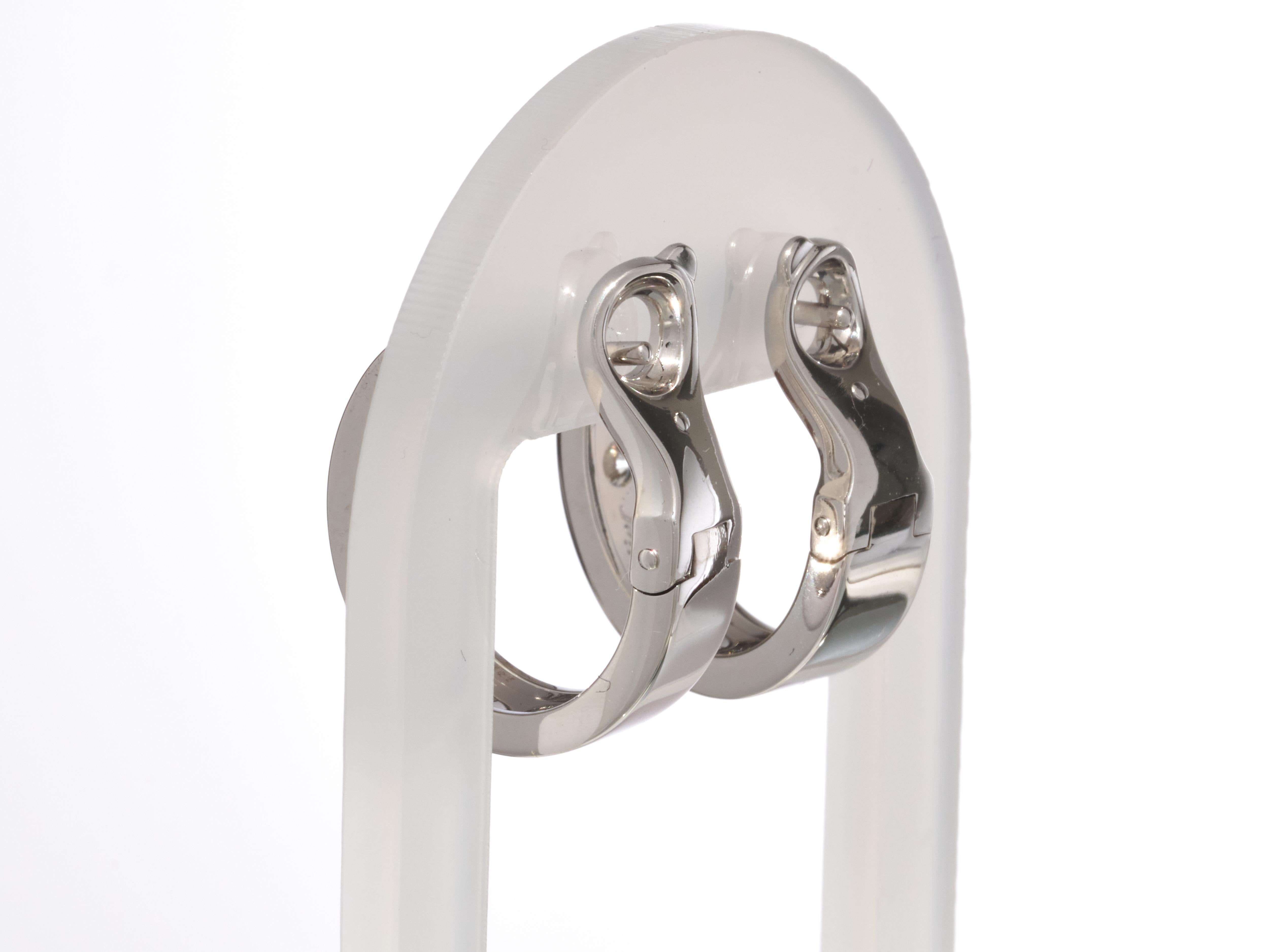 Cartier Pendientes de aro Love 2 diamantes Oro blanco de 18 quilates En caja PVPR 5650 ¤. en venta 10