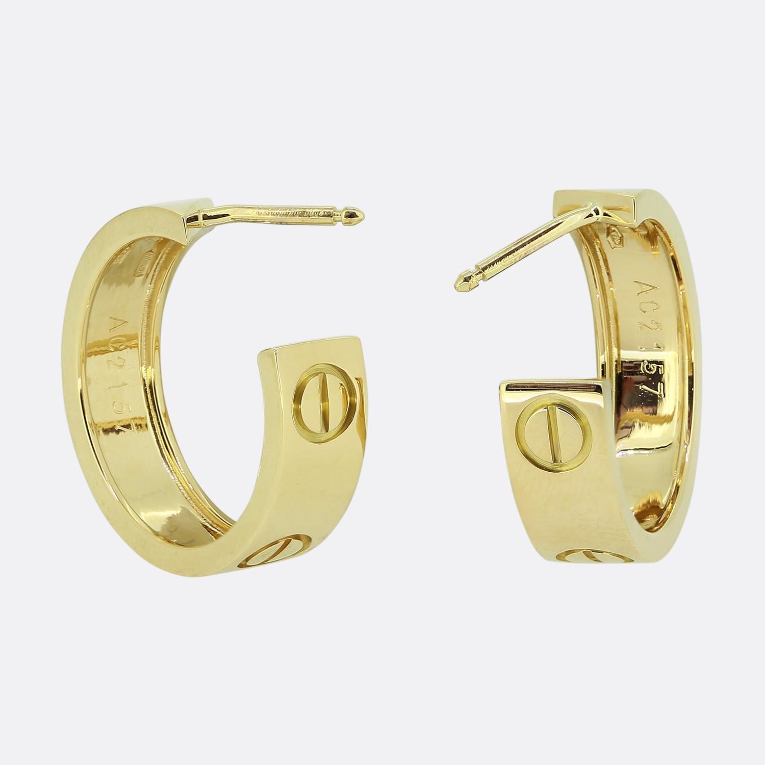 Cartier LOVE Reif-Ohrringe im Zustand „Gut“ im Angebot in London, GB