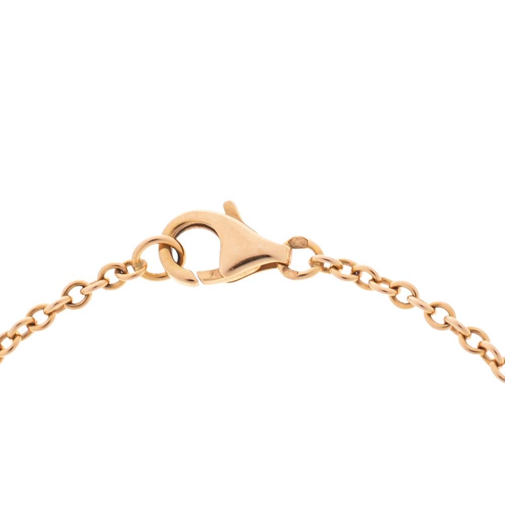 Women's Cartier Love Interlocking 2 Hoops 18K Rose Gold Bracelet