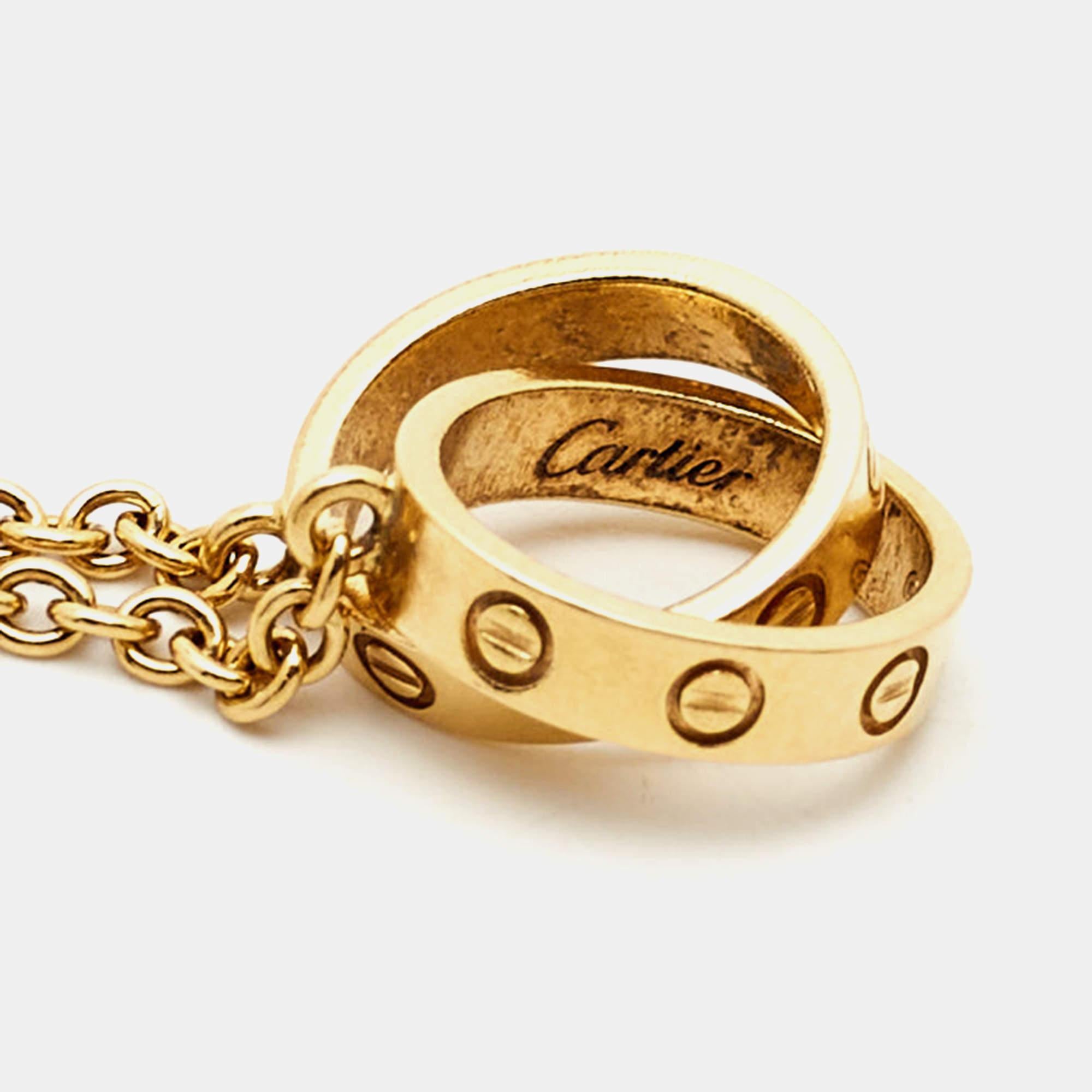cartier love bracelet 2 rings