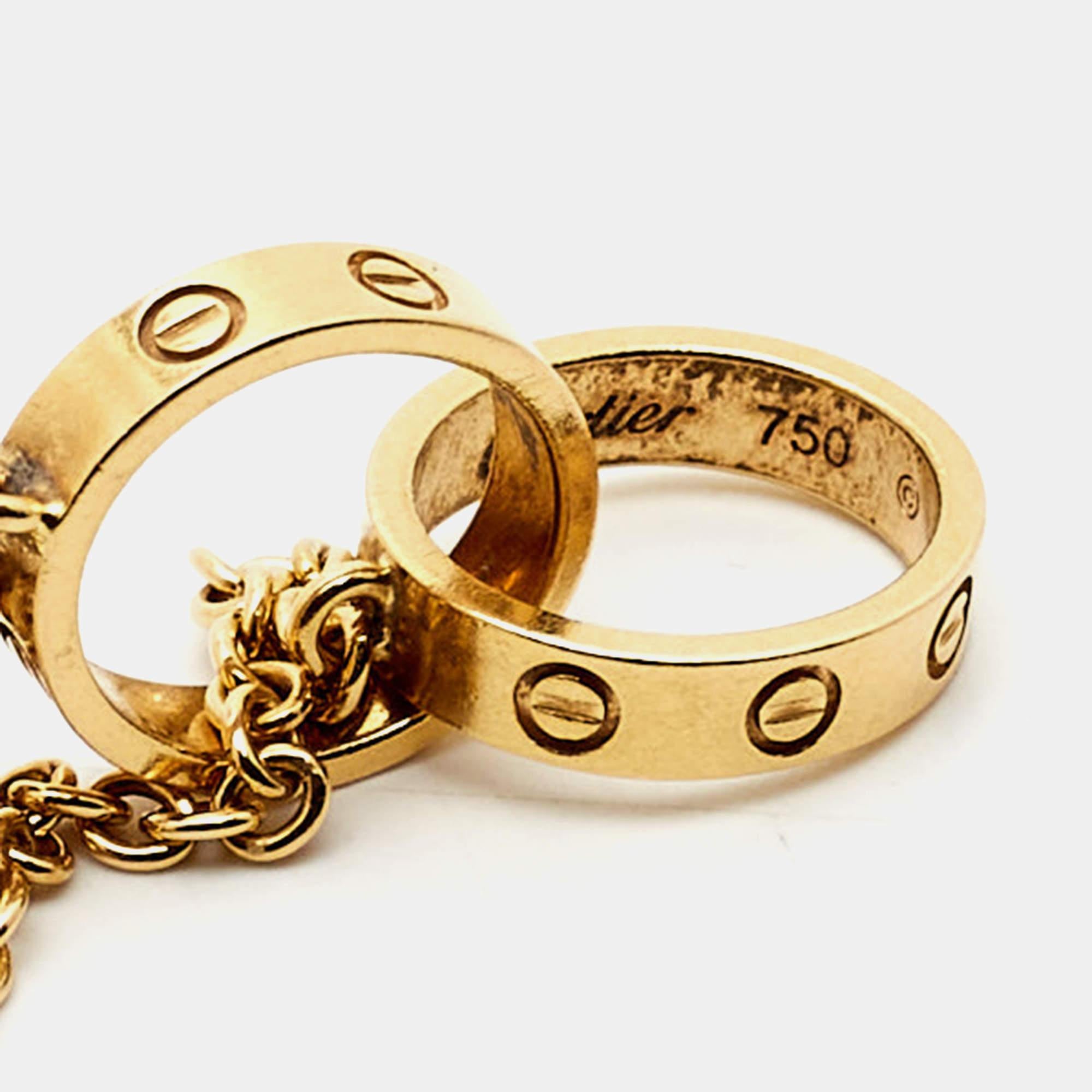 cartier bracelet two rings