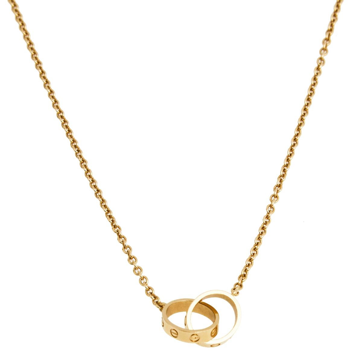 cartier interlocking necklace