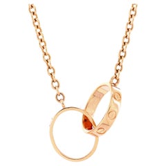 Cartier Love Interlocking Bracelet 18k Rose Gold