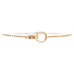 Cartier Love Interlocking Bracelet 18k Rose Gold