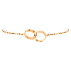 Cartier Love Interlocking Bracelet 18K Rose Gold