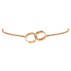 Cartier Love Interlocking Bracelet 18K Rose Gold