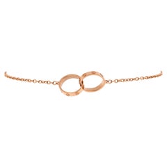 Cartier Love Interlocking Bracelet 18k Rose Gold