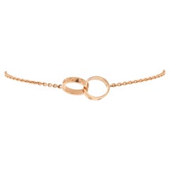 Cartier Love Interlocking Bracelet 18K Rose Gold