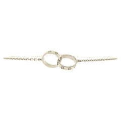 Cartier Love Interlocking Bracelet 18K White Gold