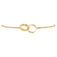 Cartier Love Interlocking Bracelet 18k Yellow Gold