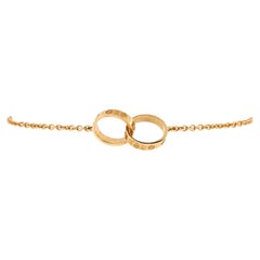 Cartier Love Interlocking Bracelet 18k Yellow Gold