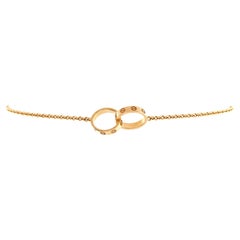 Cartier Love Interlocking Bracelet 18k Yellow Gold
