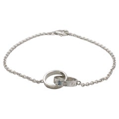 Cartier Love Bracelet à maillons entrelacés en or blanc 18 carats Boîte et papiers