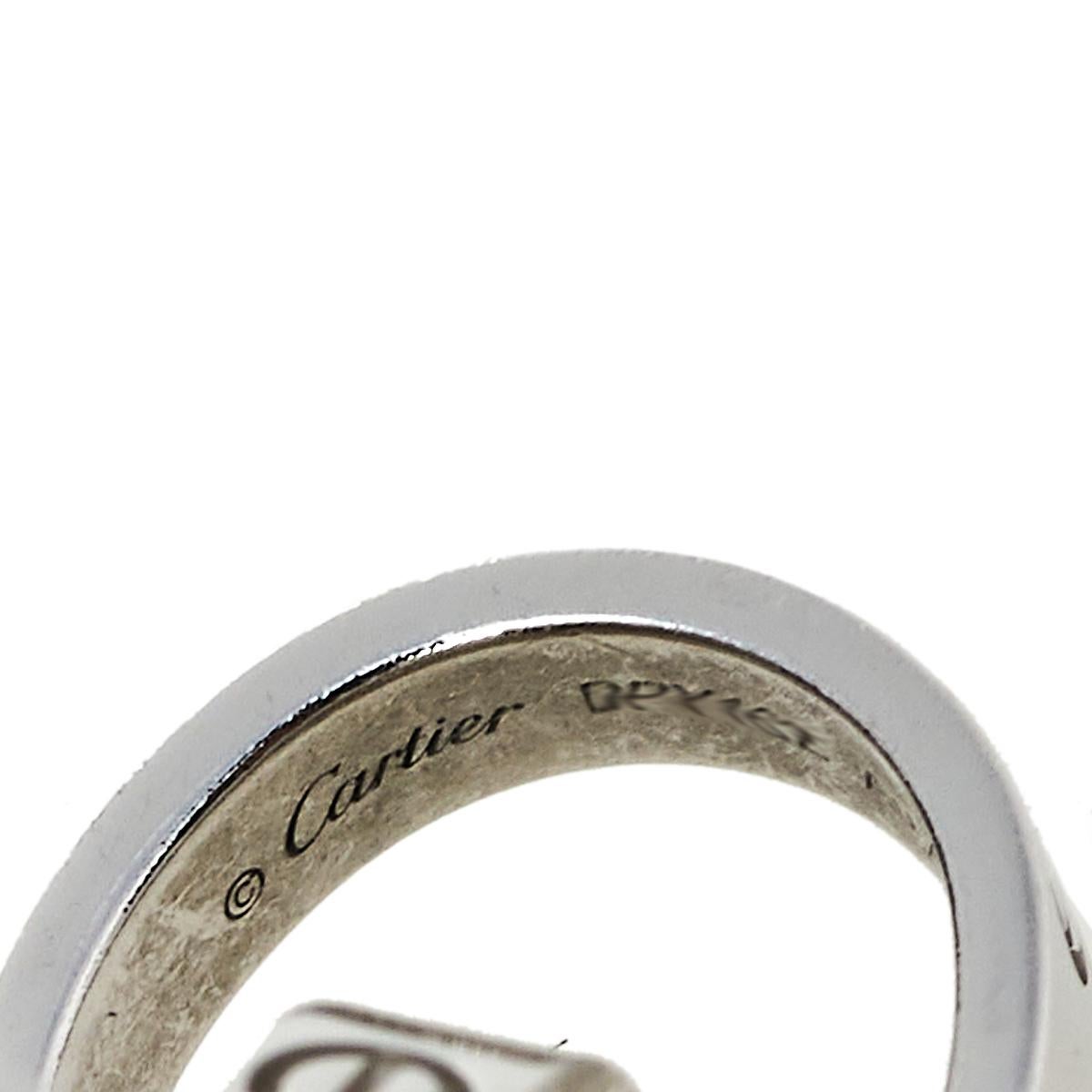 Women's Cartier Love Interlocking Loop 18K White Gold Necklace